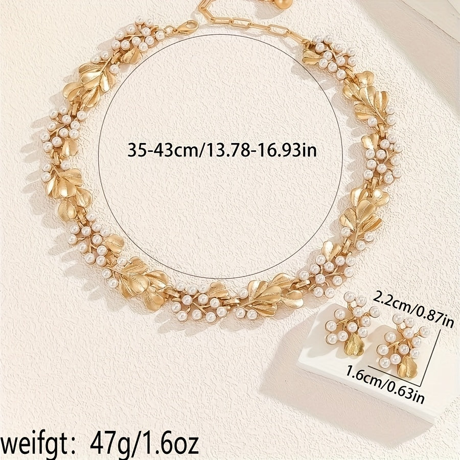 Charm Pearl | Necklace & Earring Set