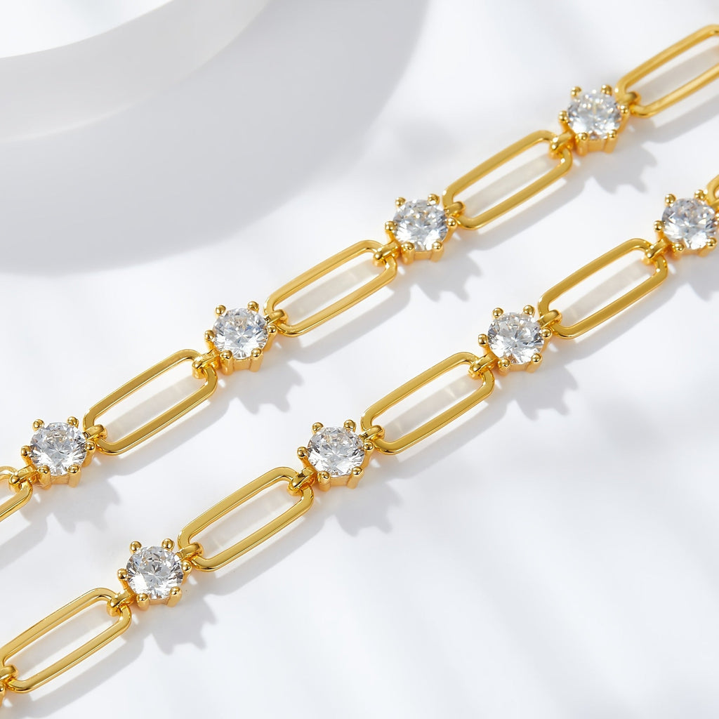 Celestia | Moissanite Link Bracelet