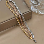 Solenn -  Stainless Steel Wheat Design Golden