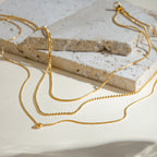 Colar de Vento Empilhado de Três Camadas, Elegante e Moderno, em Aço Inoxidável, Branco, Fácil de Usar, Luxuoso e Versátil, Adequado para Uso Diário, Festas e Férias
