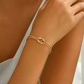 1 pulseira nova de osso de cobra com nó, perfeita para uso diário para mulheres, com um design em estilo de casal