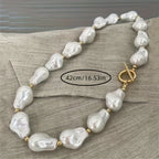 1 Stylish Elegant Versatile Irregular Shaped Beaded Women's Necklace