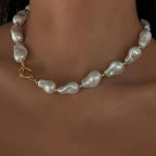 1 Stylish Elegant Versatile Irregular Shaped Beaded Women's Necklace