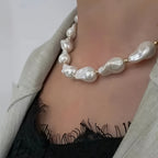 1 Stylish Elegant Versatile Irregular Shaped Beaded Women's Necklace