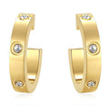 Mini CZ Diamond Hoops