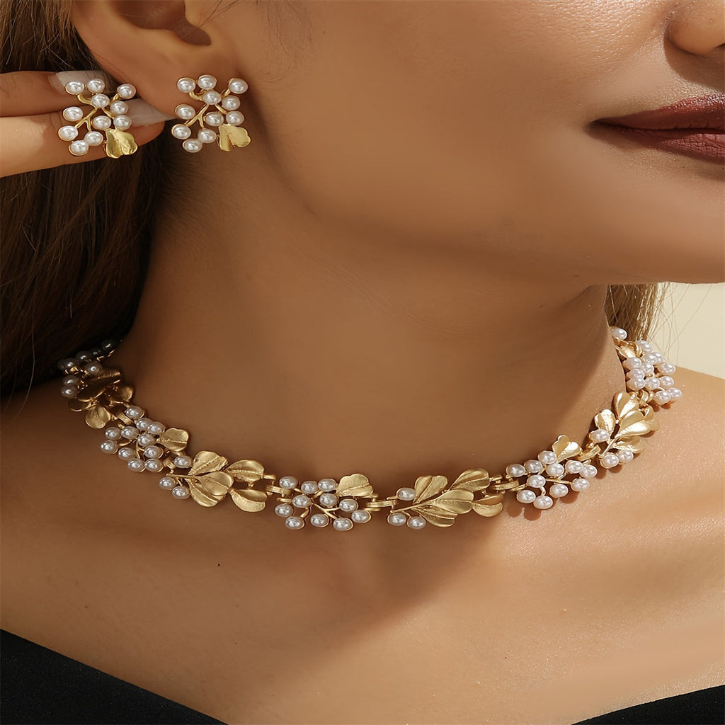 Charm Pearl | Necklace & Earring Set
