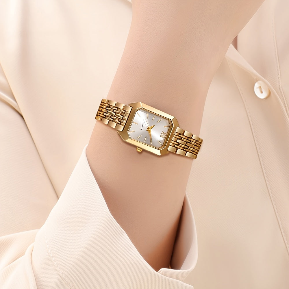 This New Set of Stylish And Elegant Quartz Watches for Women, Available in 2pcs Or 1pc, Is Perfect for Everyday Wear, Weddings, Valentine'S Day, Christmas, Ramadan, Birthday Parties, And Mother'S Day