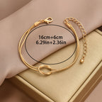 1 pulseira nova de osso de cobra com nó, perfeita para uso diário para mulheres, com um design em estilo de casal