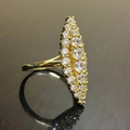 Victoria | Vintage Oval Crystal Ring